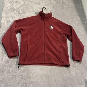 Florida State Seminoles Jacket Mens Medium Fleece Full Zip NCAA College Football
